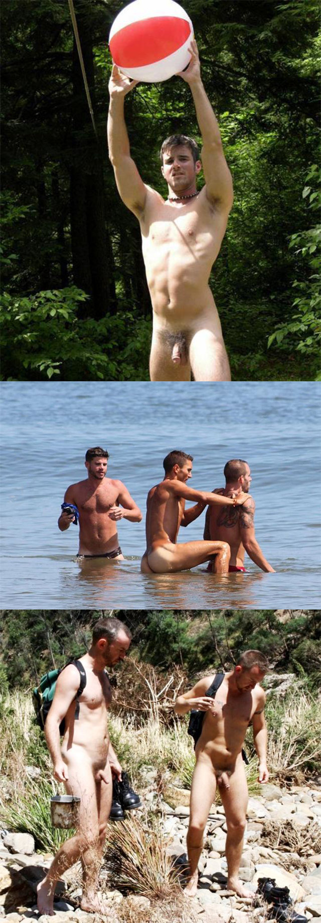 beach voyeur guys playing naked nudist beach