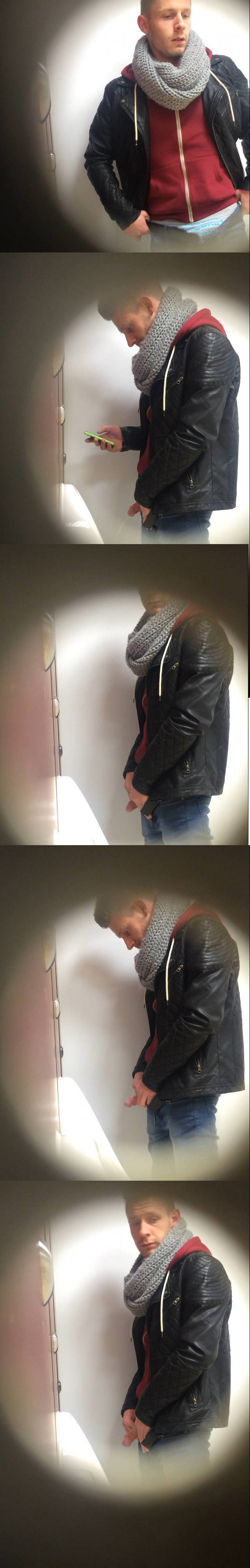 hidden cam guy caught peeing public urinal