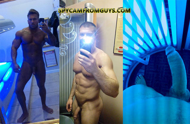 voyeur nude guys tanning solarium big cocks