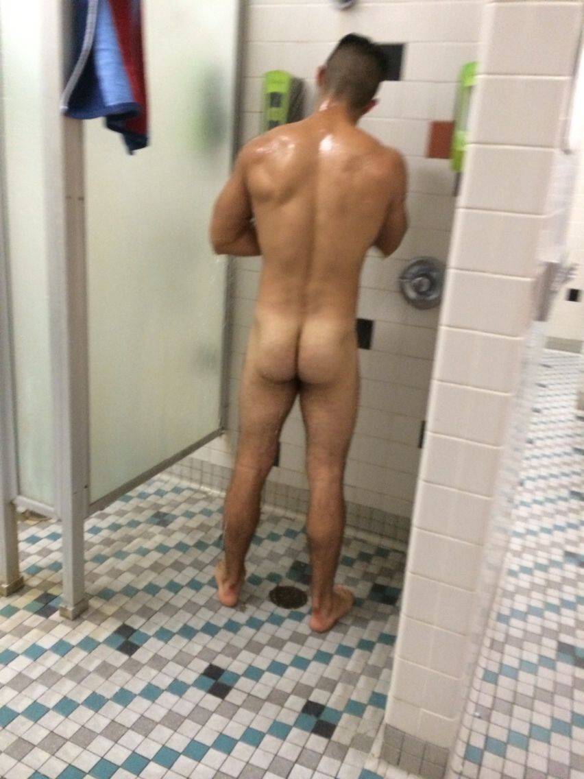 spycam stud naked shower