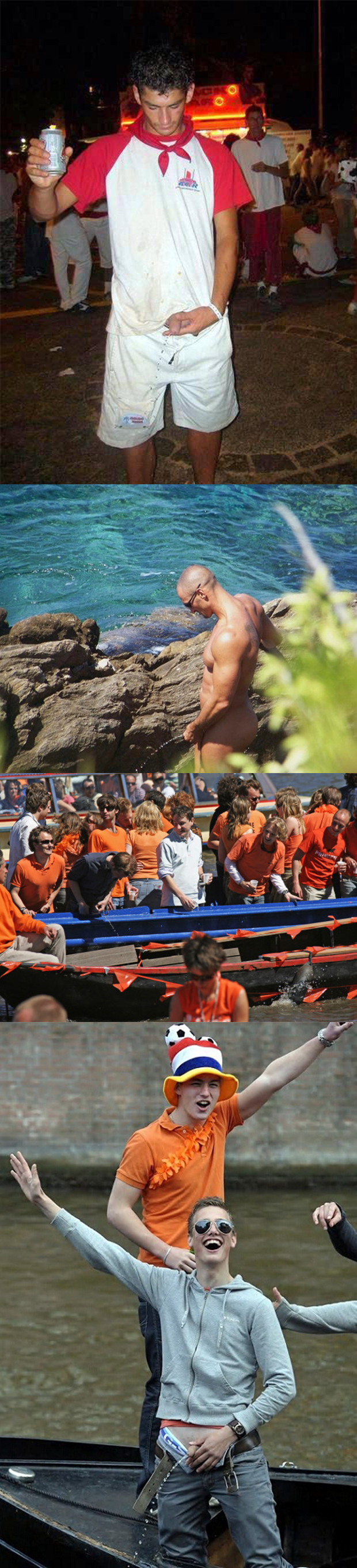 guys caught peeing public