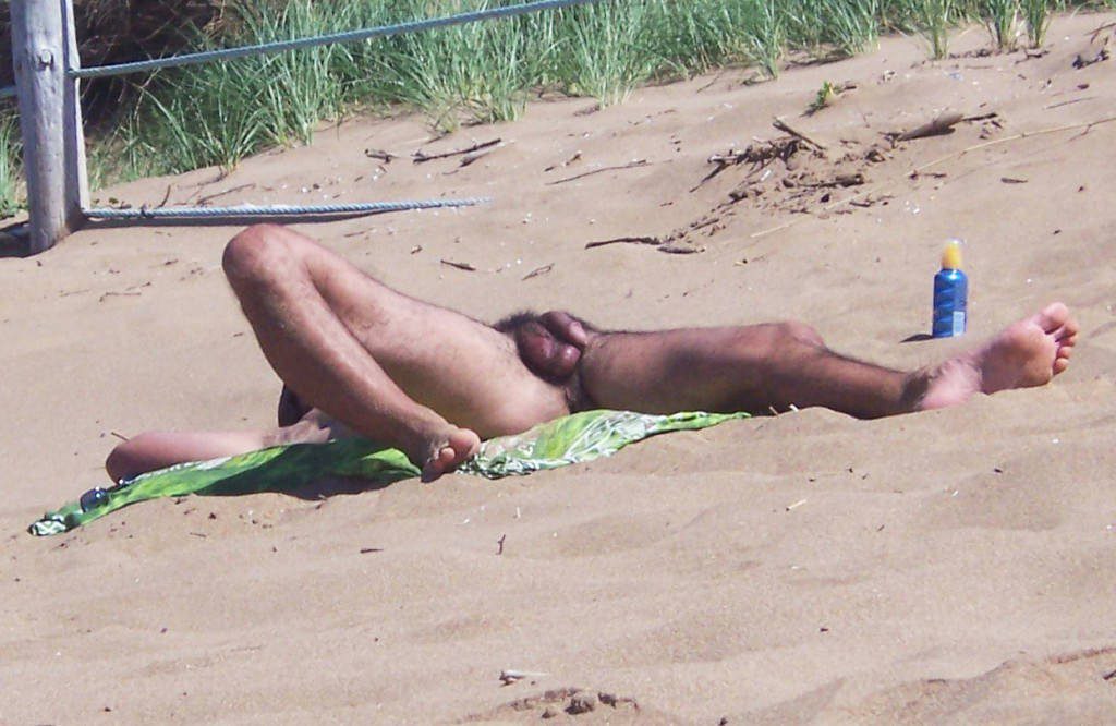 Nude Sunbathing Male 35