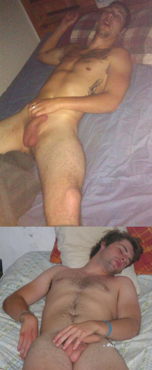 guys touching dick while sleeping
