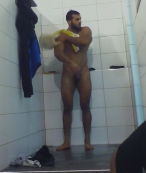 naked turkish guy shower