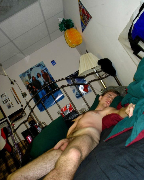 guy sleeping naked