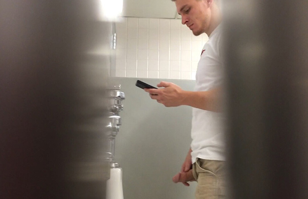 Big Dick Peeing At The Urinal Filmed By A Hidden Cam Spycamfromguys Hidden Cams Spying On Men