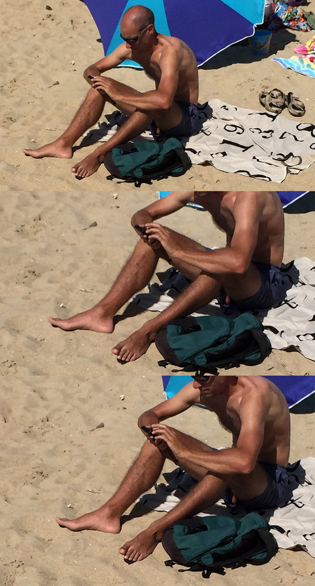 dick accidental exposure beach