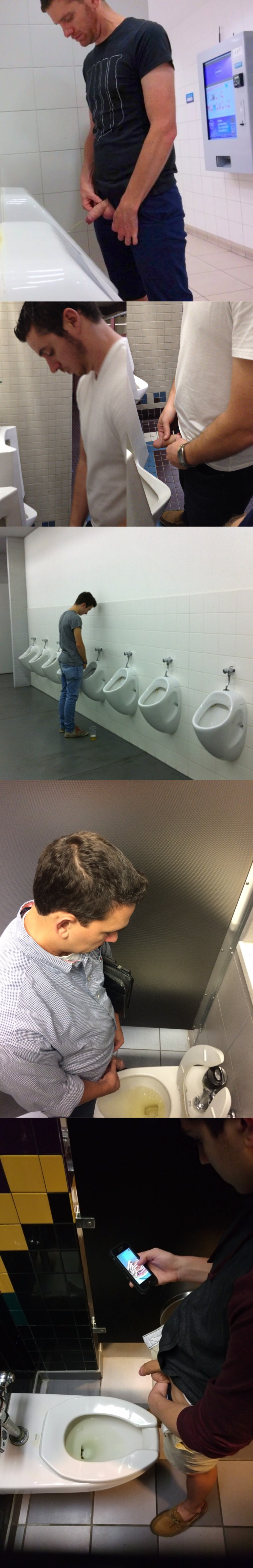 guys caught peeing urinals spycam