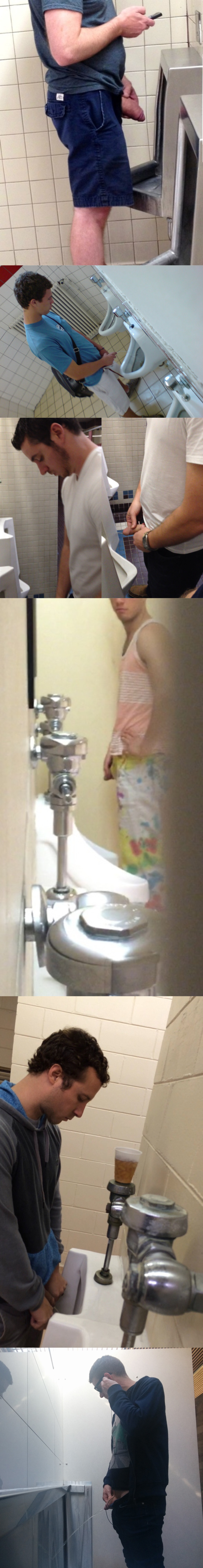 guys caught peeing urinals spycam