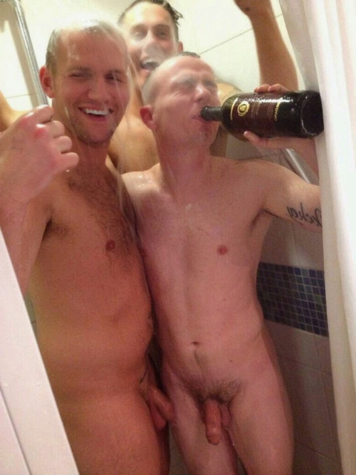 naked straight guys shower