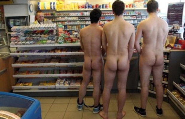 straight dudes naked in public