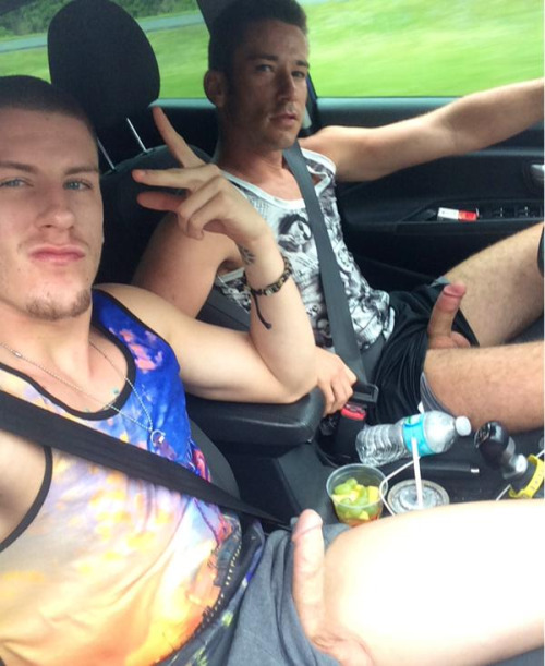 guys selfies dick out car