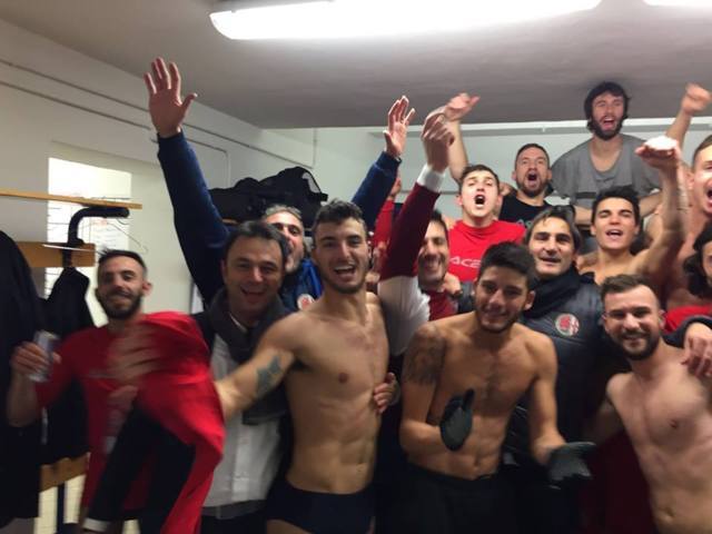 italian footballers lockerroom celebration