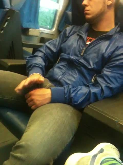 nice guy big bulge in the train 1
