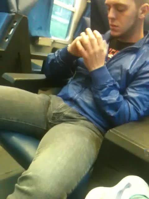 nice guy big bulge in the train 3
