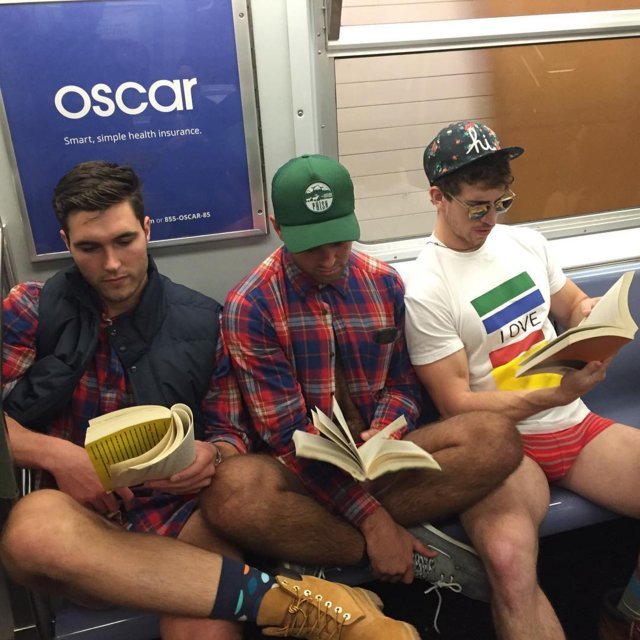 no pants guys in public