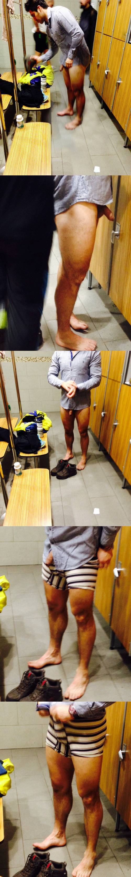 guy with big uncut dick caught naked lockerroom