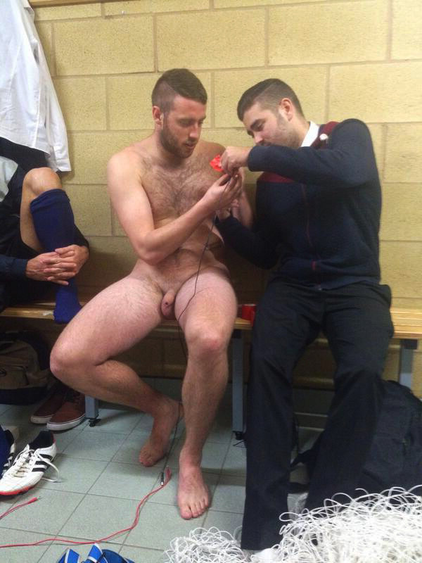 naked athlete lockerroom