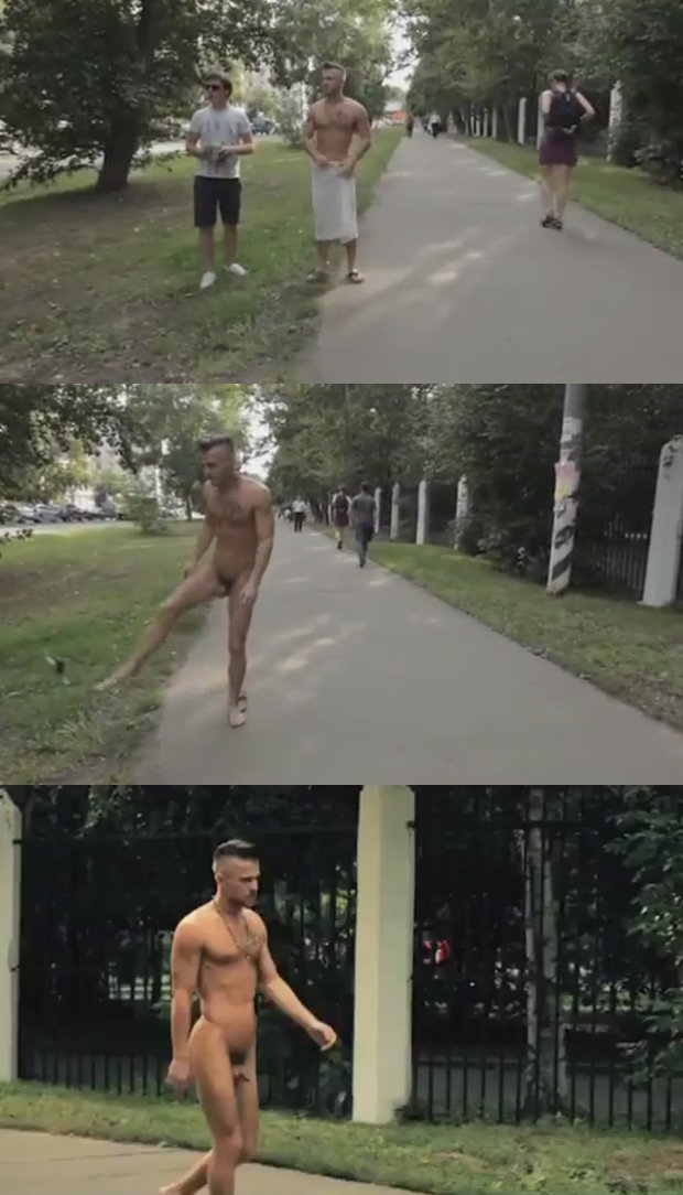 naked guy making of video