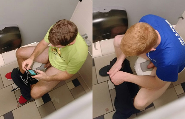 Public Toilet Voyeur Hidden Cam - Over the stall voyeurs - Spycamfromguys, hidden cams spying ...