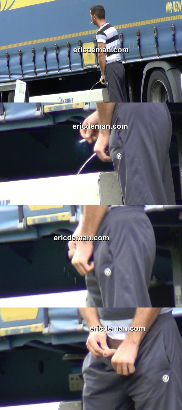 spy cam from trucker guy caught peeing