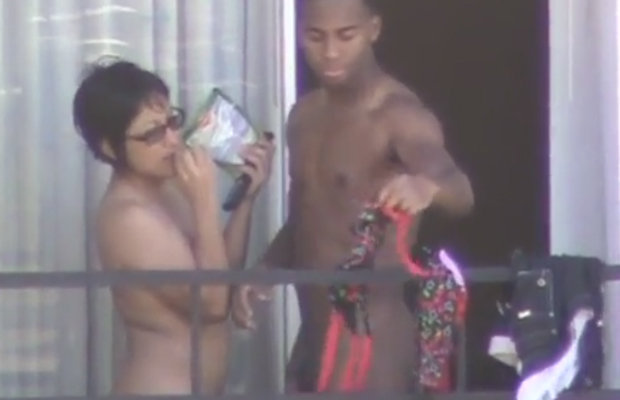 Black straight dude naked on the balcony - Spycamfromguys ...