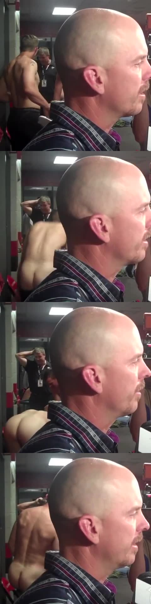 football player luke mccown naked locker room