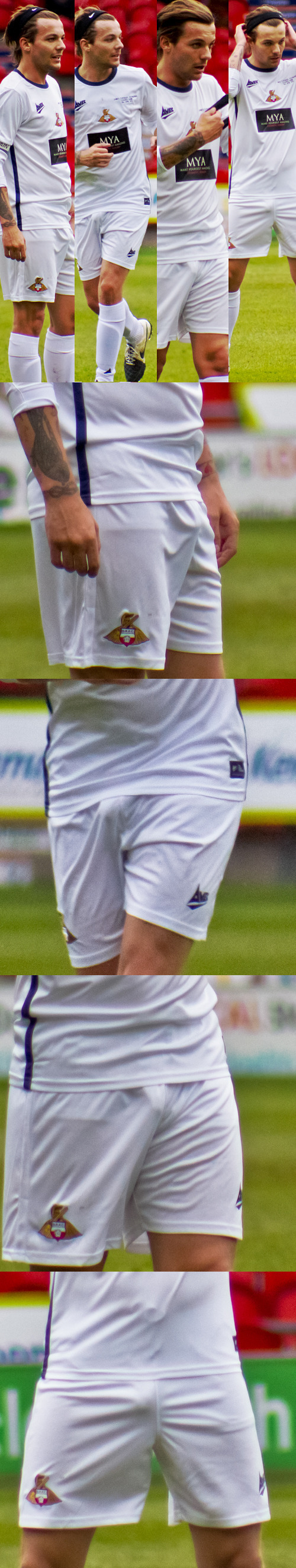 footballer big lycra bouncing bulge