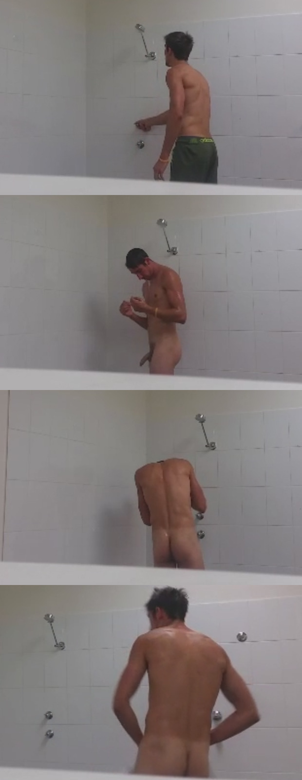 guy showering spycam