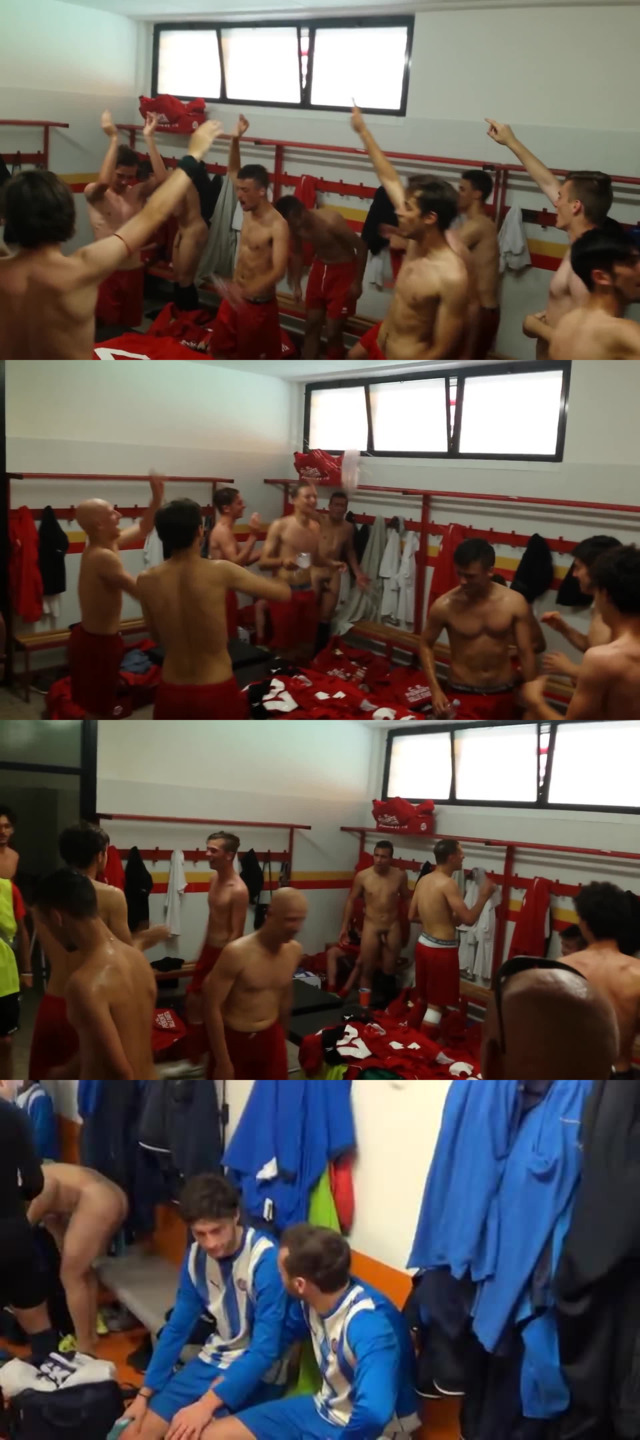 italian footballers naked locker room celebrating