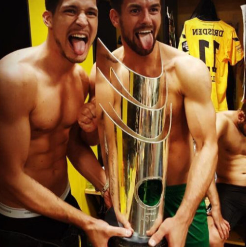 locker room celebration