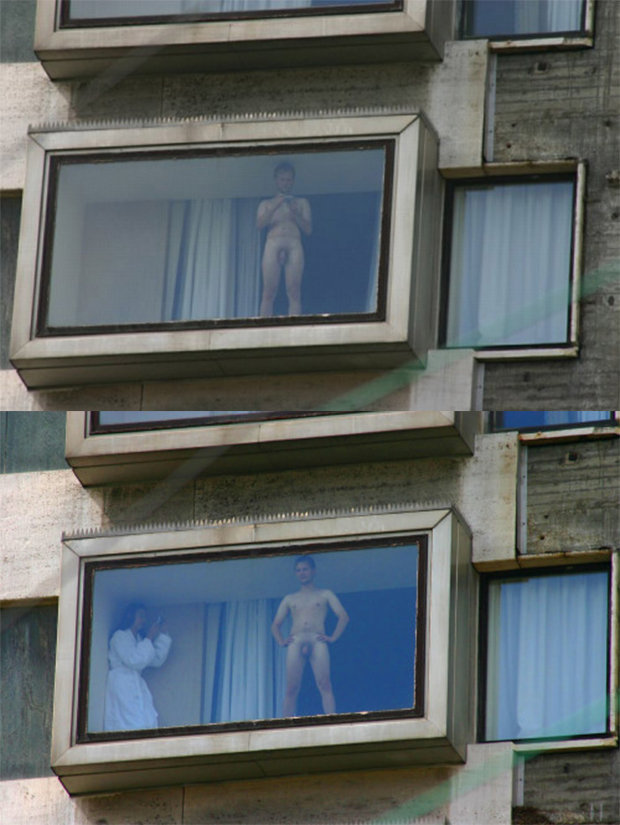naked guy window