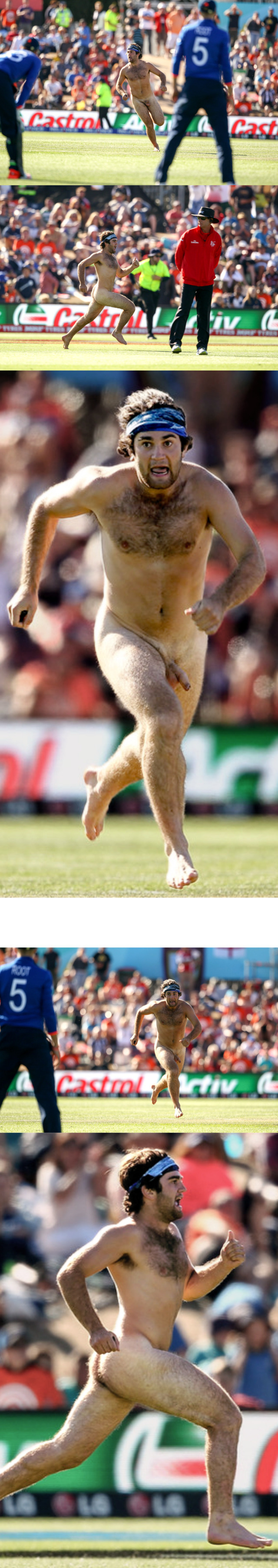 nude streaker on field