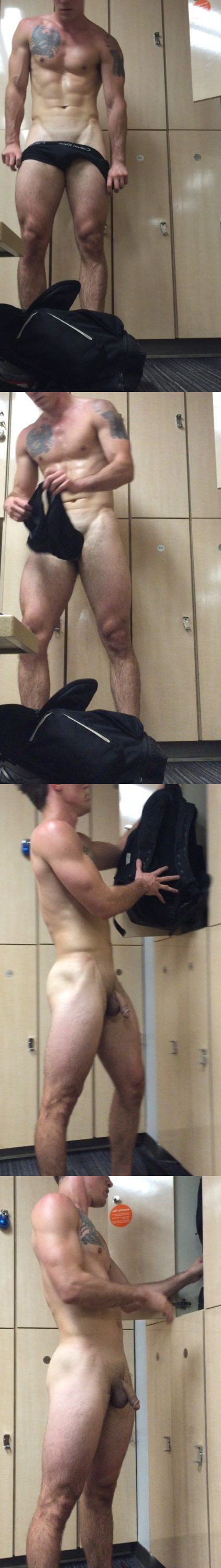 sexy stud stripping naked lockerroom spycam