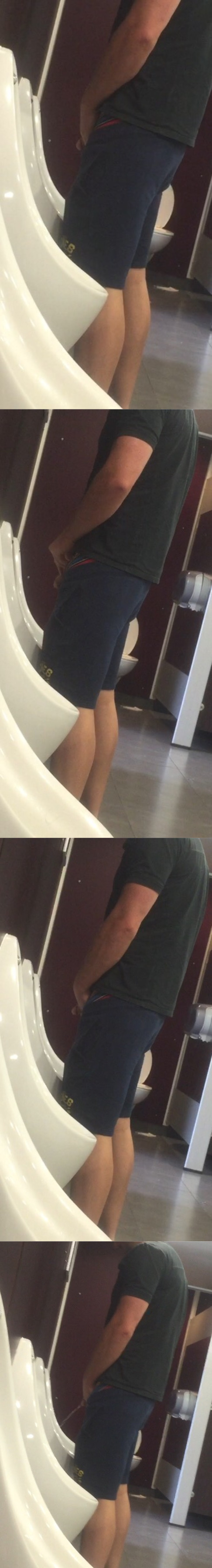 spycam guy peeing urinal public toilet