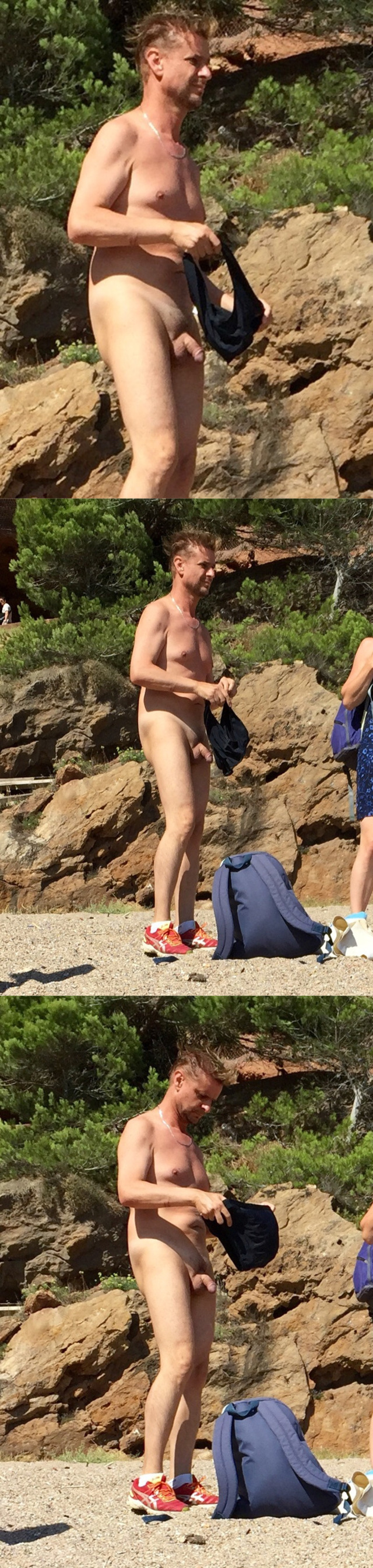 nudist beach spycam voyeur naked man