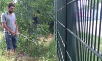 guy caught pissing in public