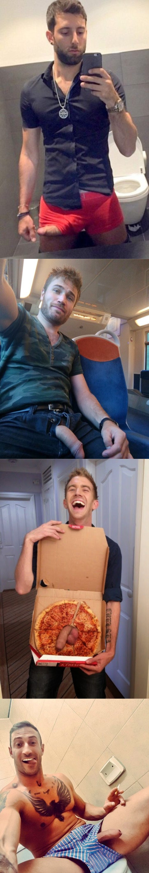 Guys with big dicks taking selfies