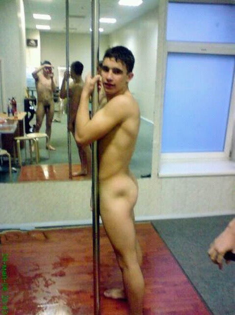 Naked Dude In Front Of Friends