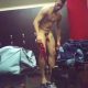 italian guy caught naked gym locker room