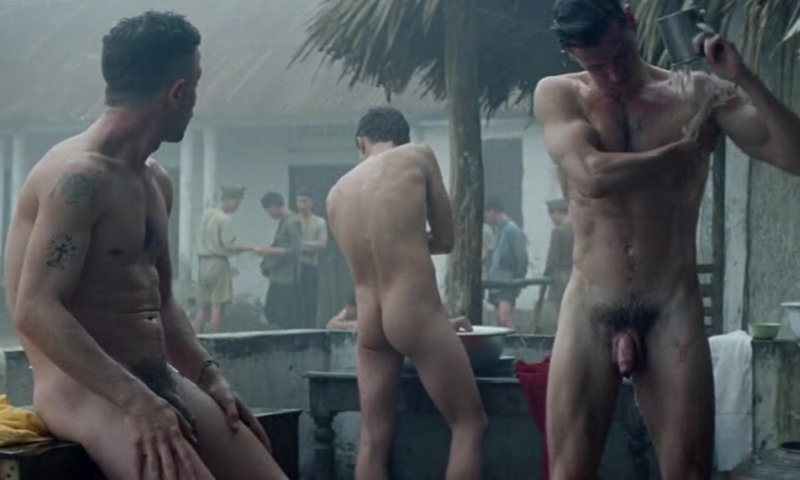Gaspard Ulliel and Guillaume Gouix full frontal naked in movie les confins du monde