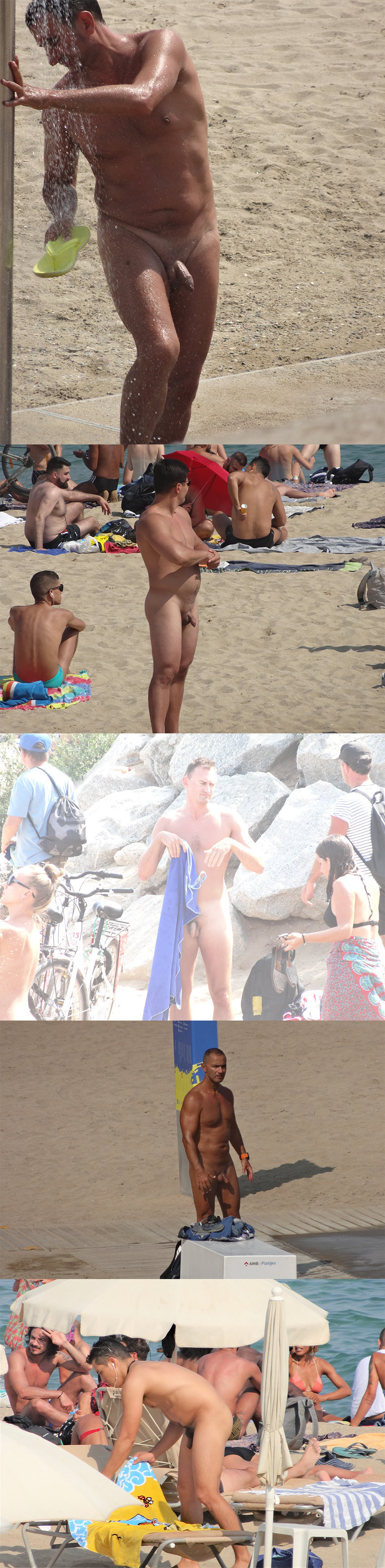 nudist guys caught by hidden cam in barcelona