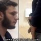 nice guy caught peeing at the urinals