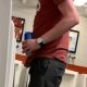 spy on guy caught peeing at urinals