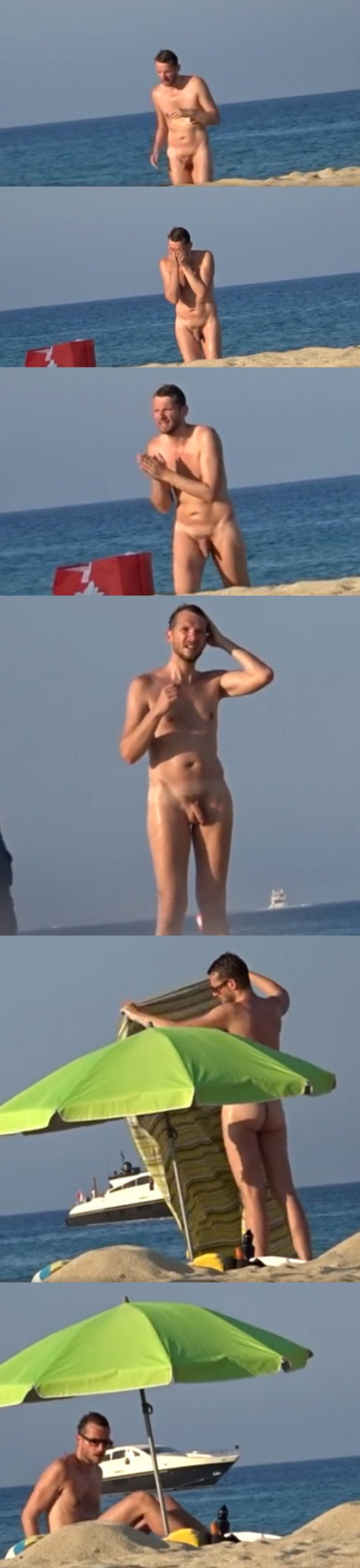 nudist man caught by spycam