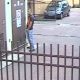 guy caught peeing in the street by surveillance camera