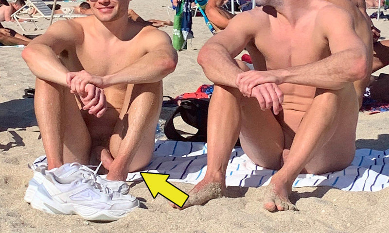 nudist guy with hardon at haulover beach