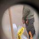 uncut daddy caught peeing at urinal