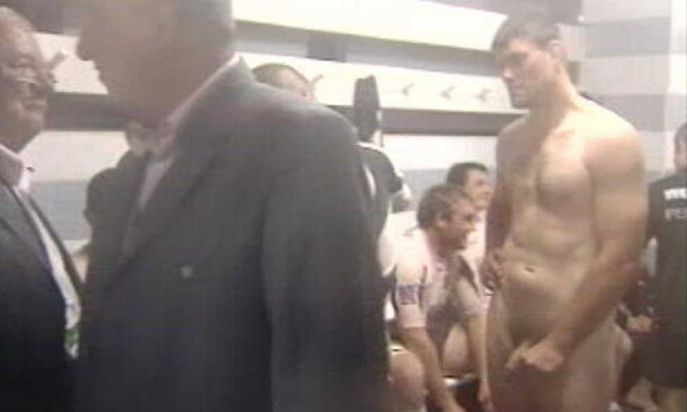 rugby player fabien pelous naked in locker room