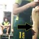 brazilian footballer naked in locker room by his mates